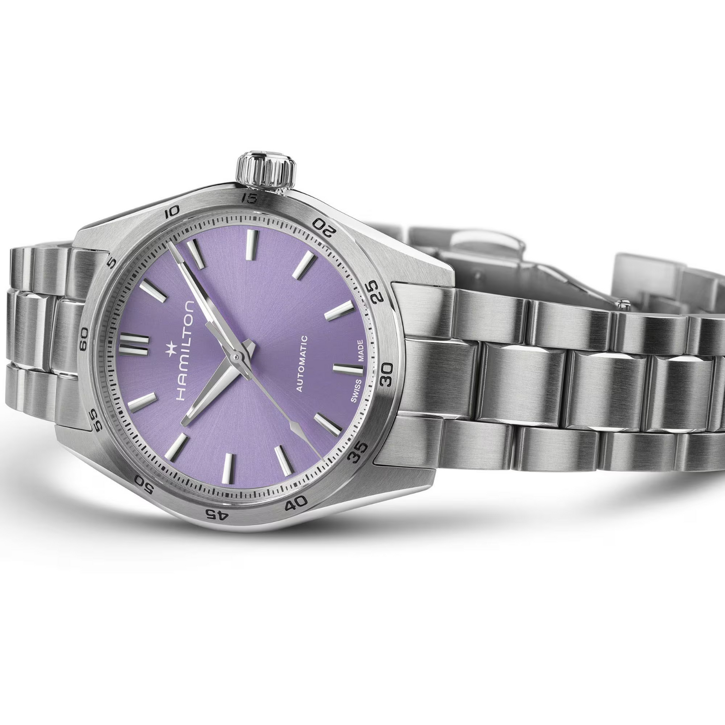 Hamilton Jazzmaster Performer Automatic 34 MM Purple Dial Watch H36105170