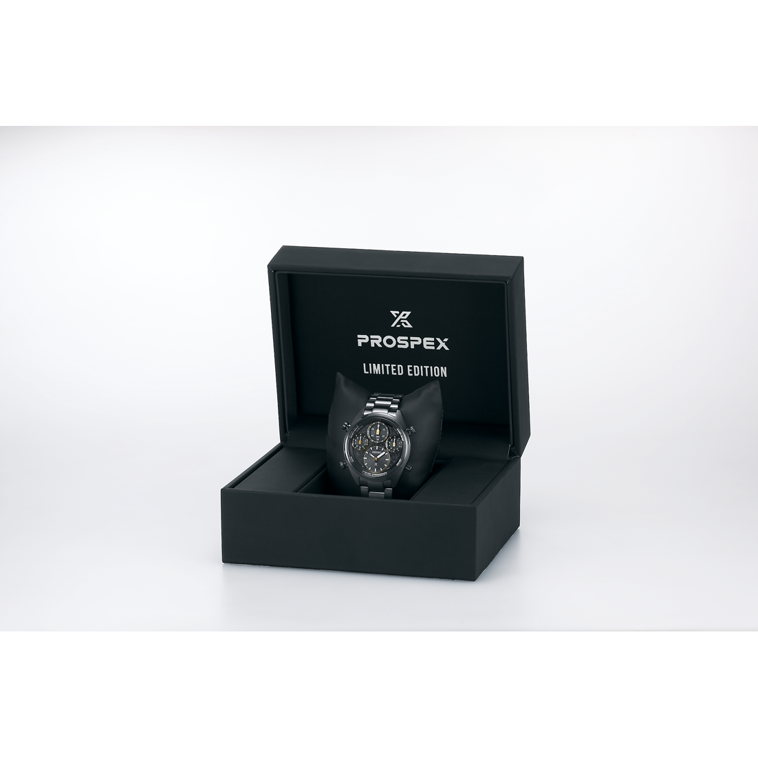 Seiko Prospex Speedtimer Solar Chronograph 42 MM SS Full Black LE Watch SFJ007P1