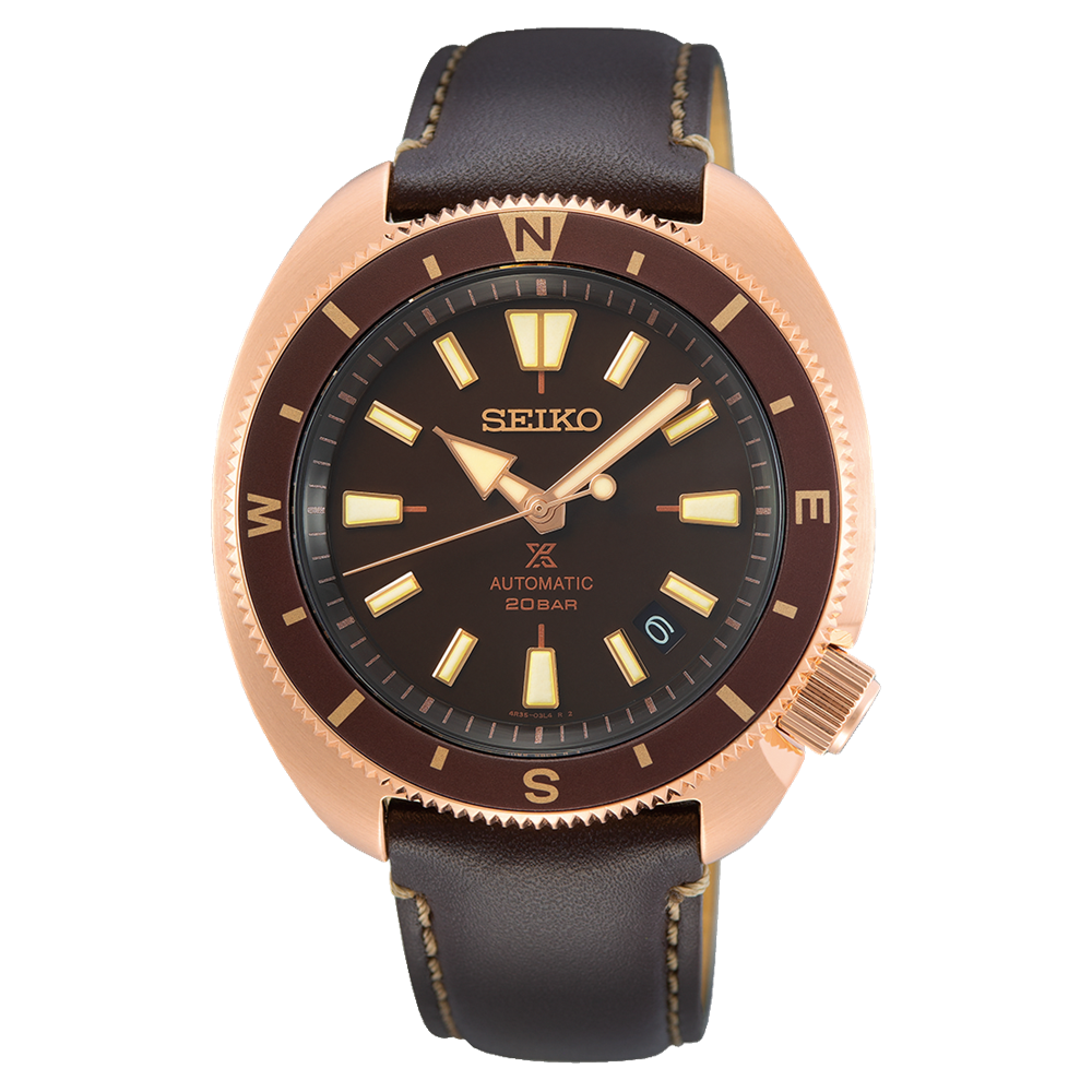 Seiko Prospex Land Tortoise 42.4 MM Rose Gold Automatic Watch - SRPG18K1