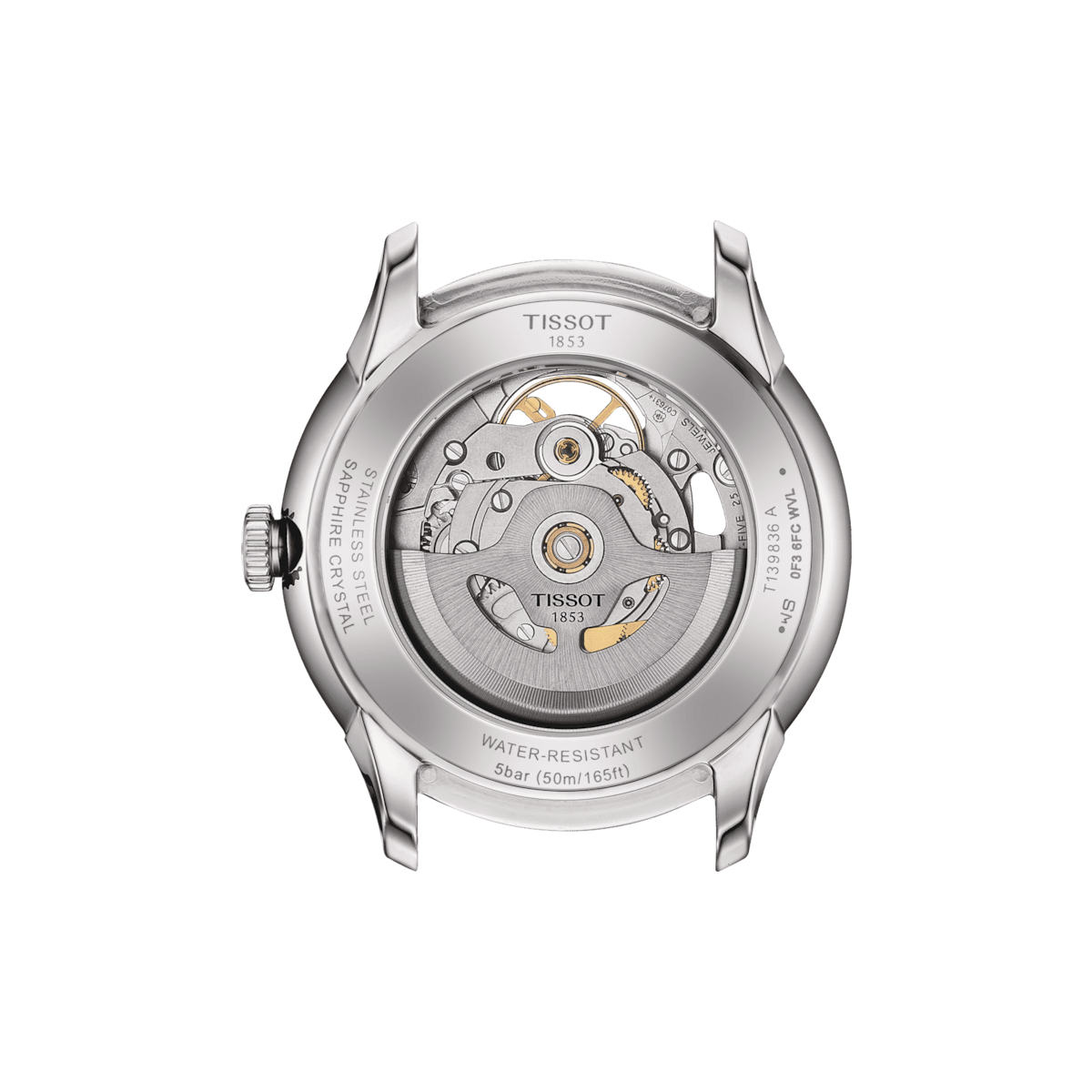Tissot Chemin Des Tourelles Skeleton 39 MM Gold Dial Watch T139.836.16.261.00