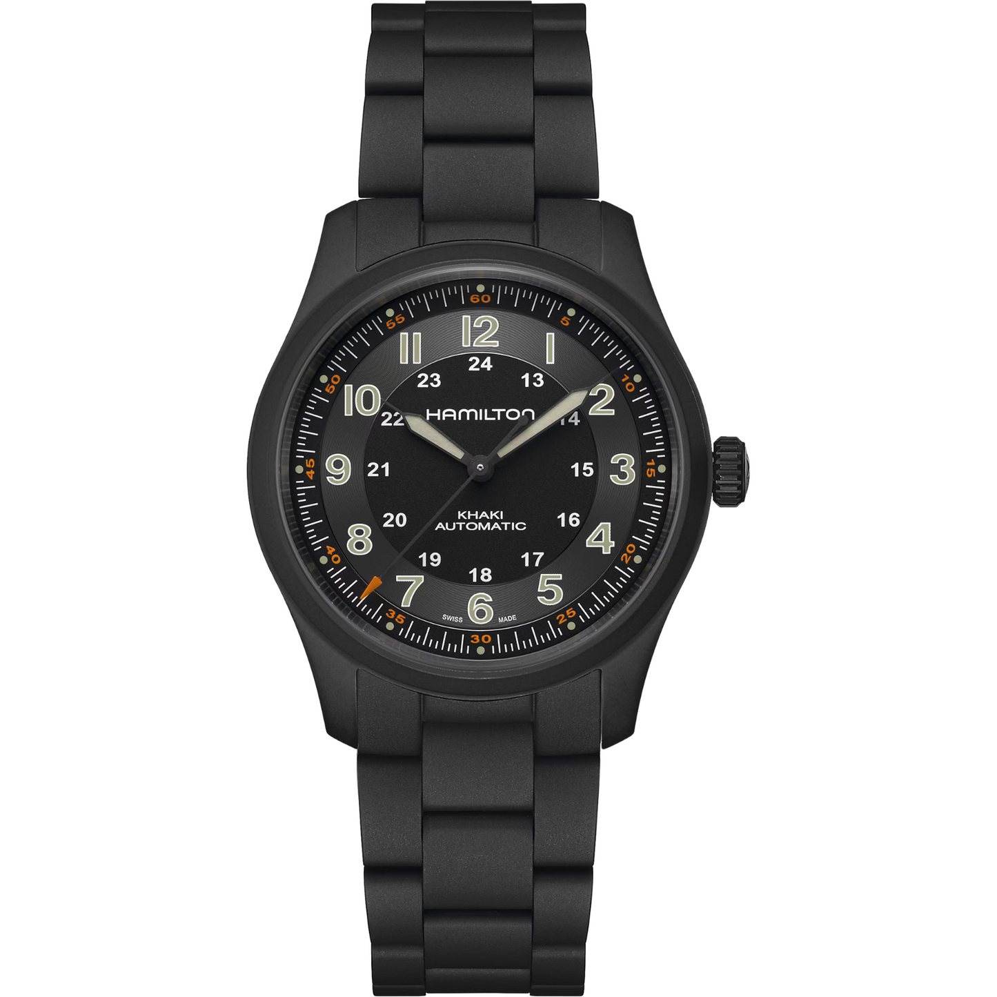 Hamilton Khaki Field Titanium Automatic 38 MM Black PVD Watch H70215130