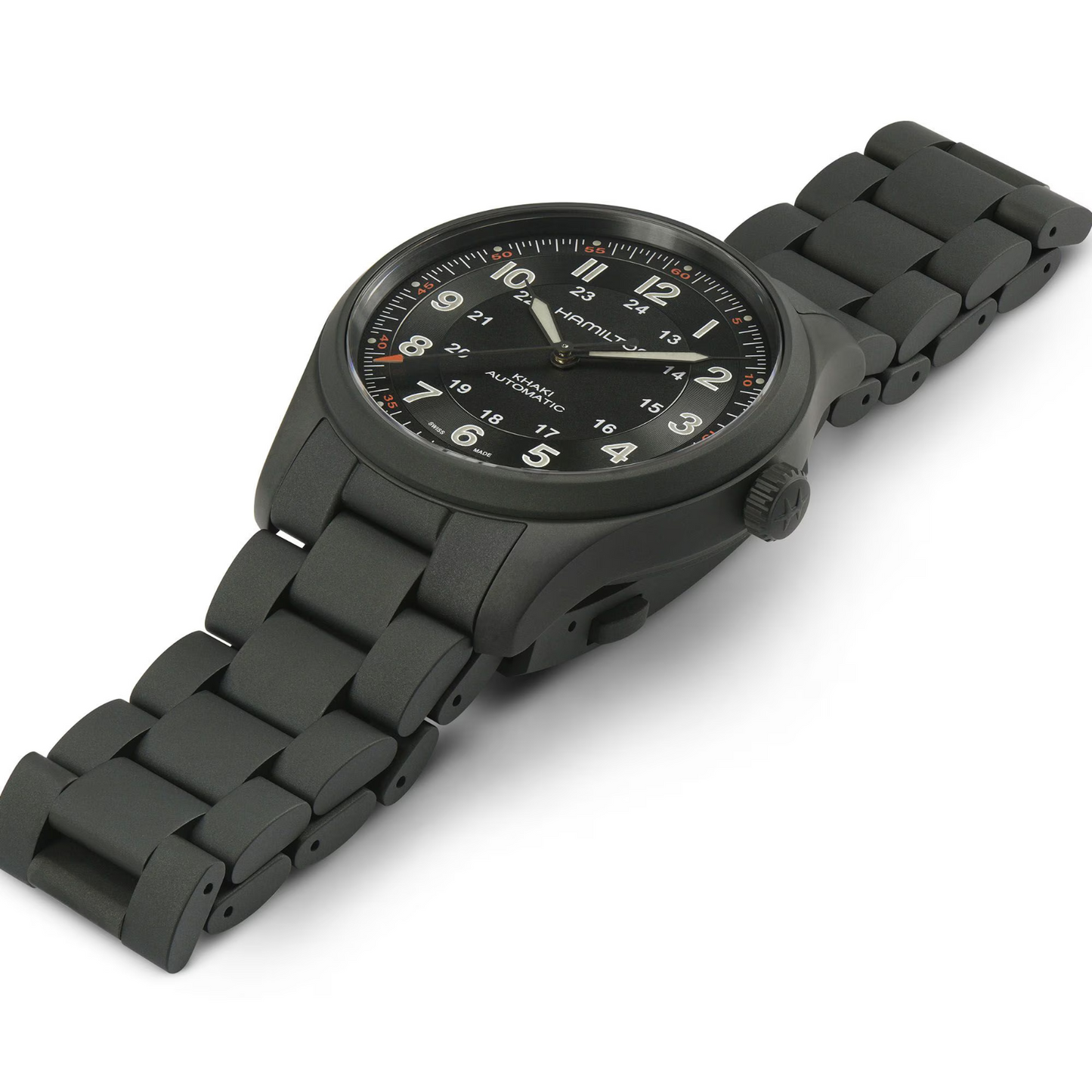 Hamilton Khaki Field Titanium Automatic 38 MM Black PVD Watch H70215130