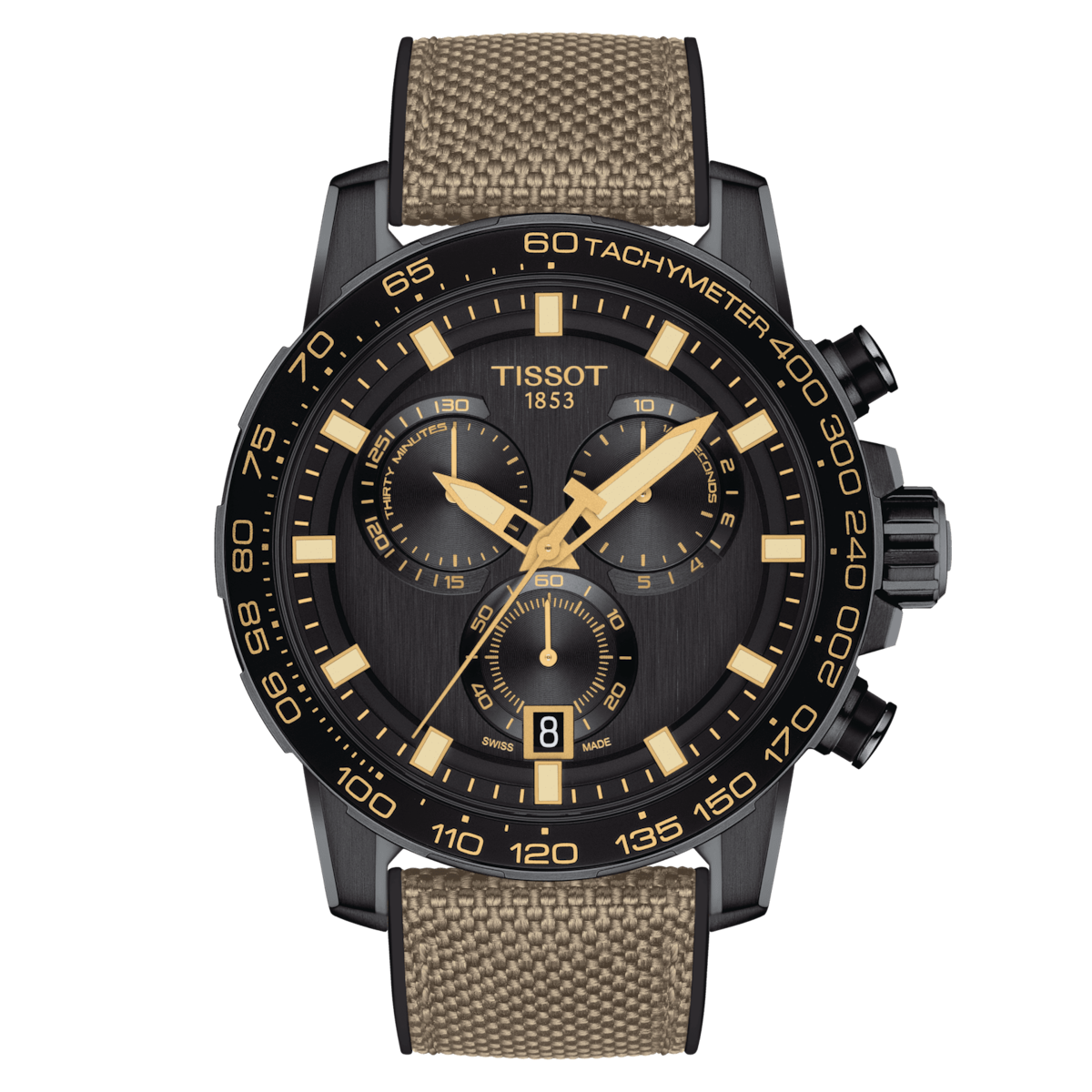 Tissot Supersport Chrono 45.5 MM Black PVD Quartz Watch T125.617.37.051.01