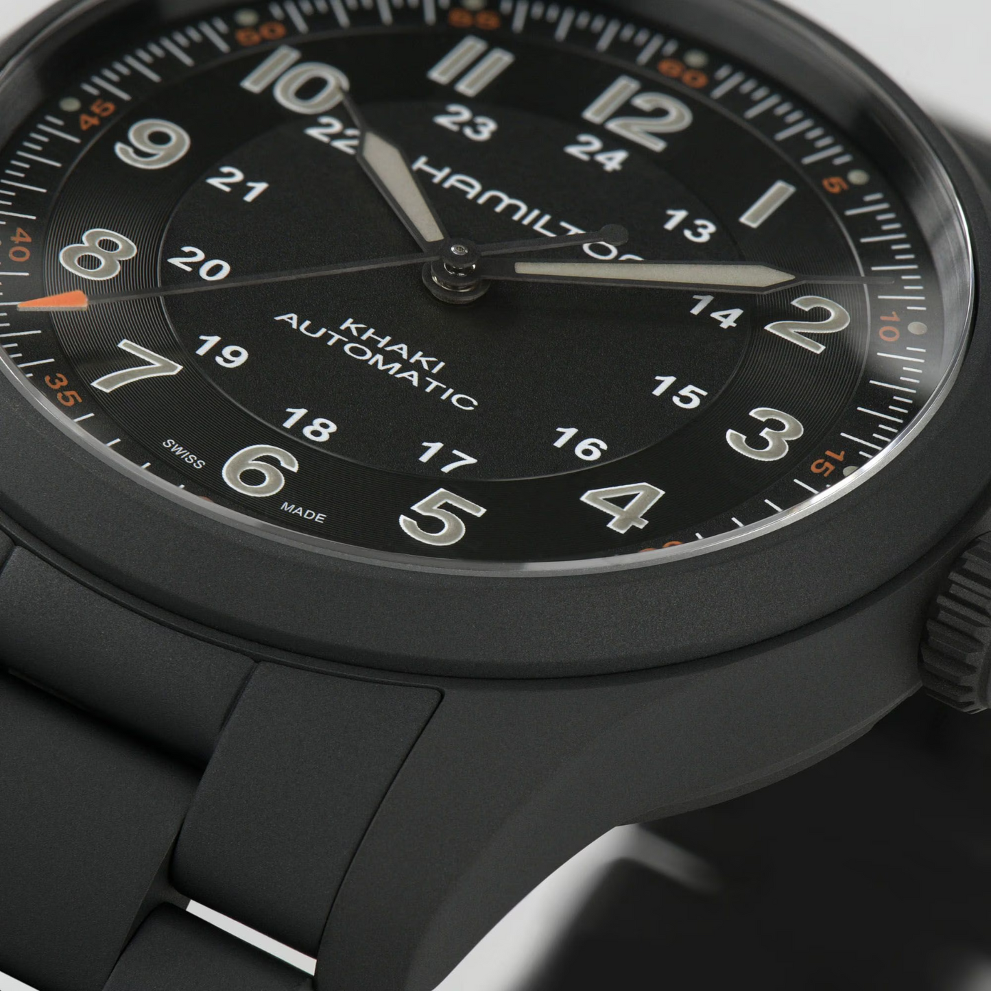 Hamilton Khaki Field Titanium Automatic 38 MM Black PVD Watch H70215130