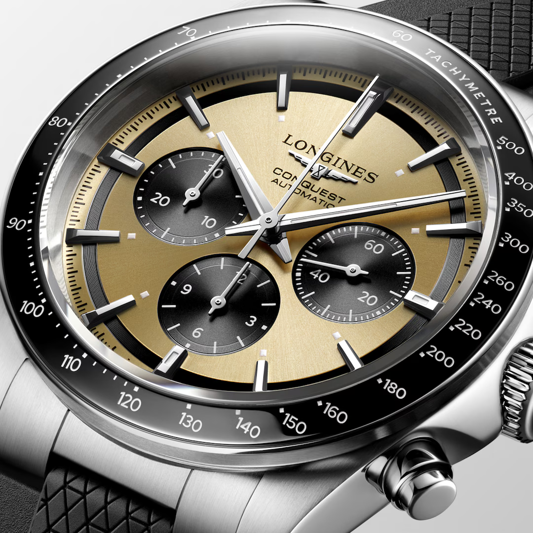 Longines Conquest Chronograph 42 MM Rubber Band Automatic Watch L38354329