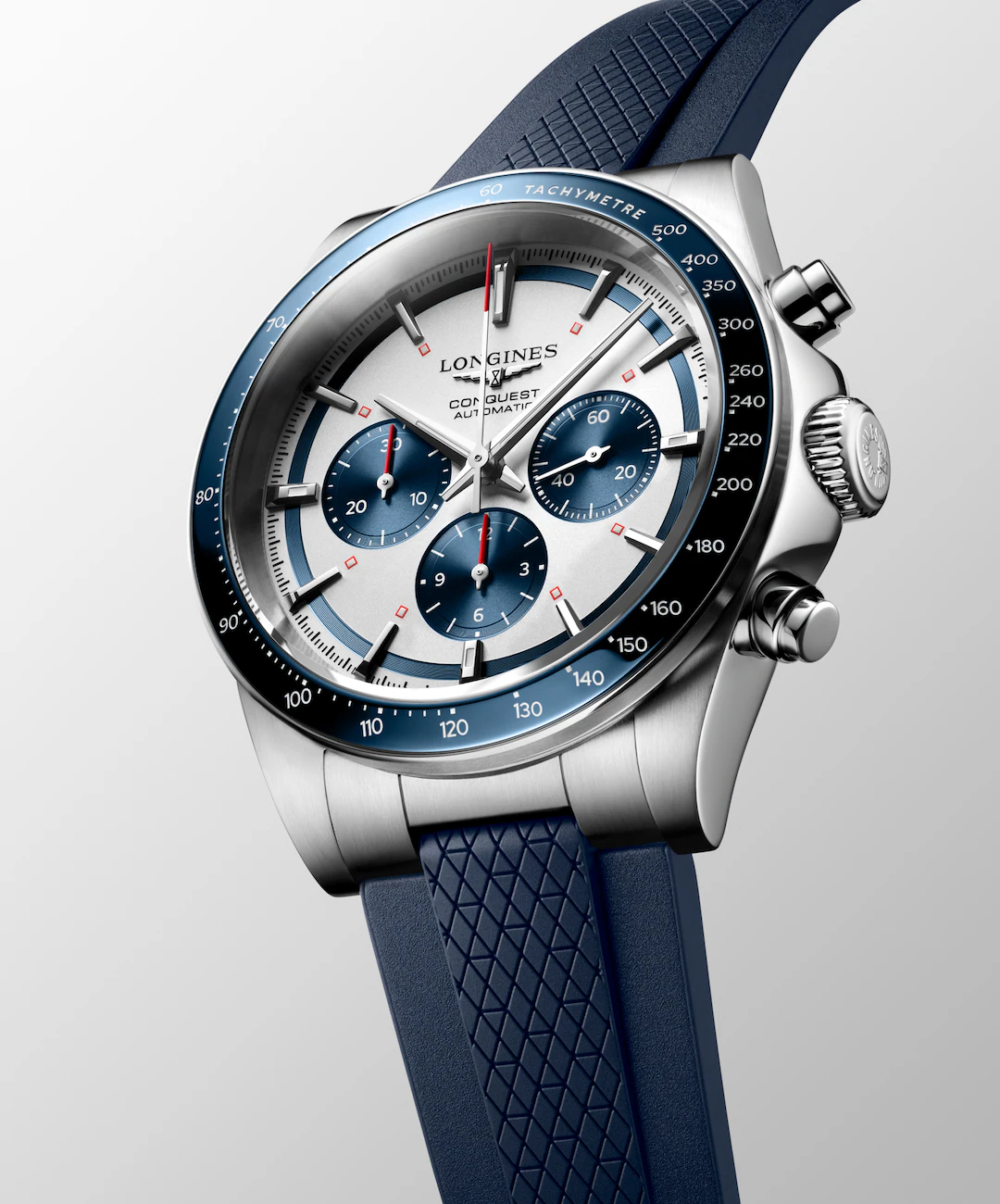 Longines Conquest Chronograph 42 MM Automatic Blue & White Dial Watch L38354989