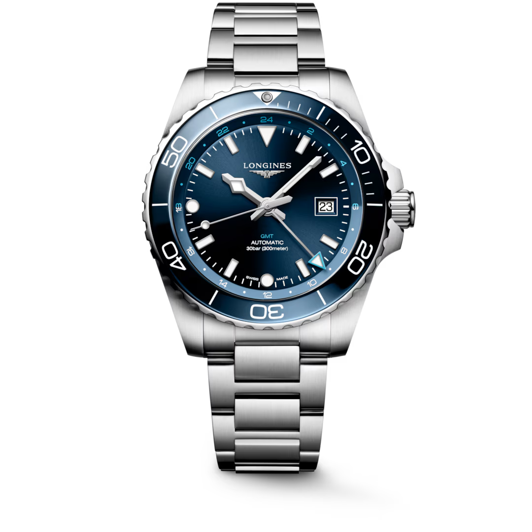 Longines Hydroconquest 43 MM GMT Blue Dial Automatic Watch L38904966