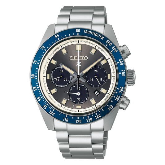 Seiko Prospex Speedtimer 41.4 MM Solar Chronograph Black Dial Watch SSC939P1