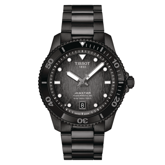 *PRE-ORDER* Tissot Seastar 1000 Powermatic 80 40 MM Black PVD Watch T120.807.33.051.00