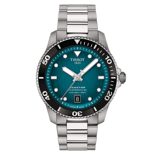 *PRE-ORDER* Tissot Seastar 1000 Powermatic 40mm Turquoise Dial Watch T120.807.11.091.00