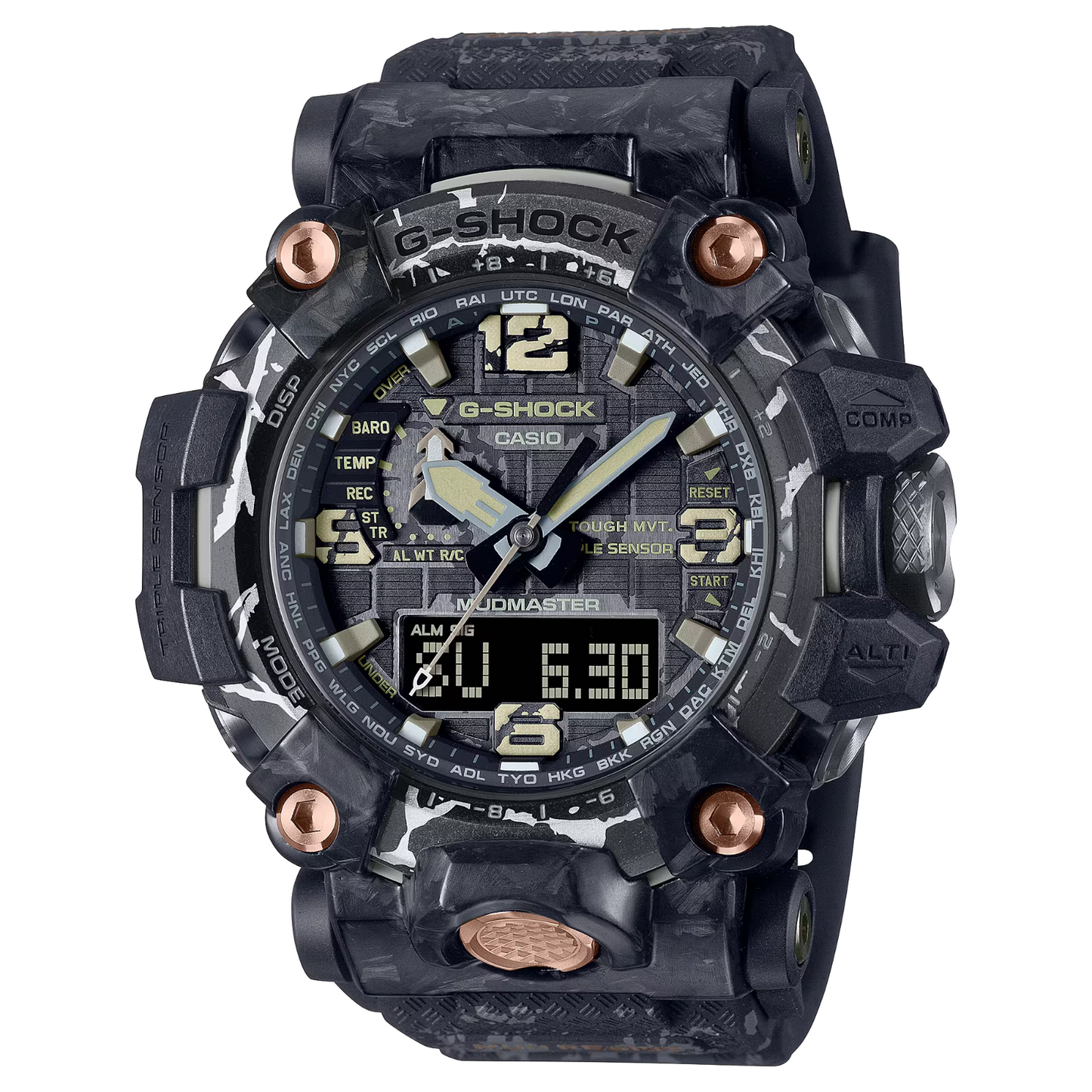 Casio G Shock Mudmaster Triple Sensor Solar Powered Watch GWG-2000CR-1ADR