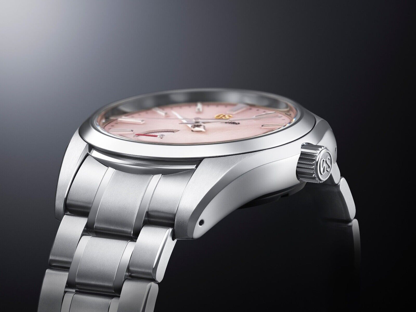 Grand Seiko Heritage Collection Pink Snowflake 41 MM Spring Drive Watch SBGA497