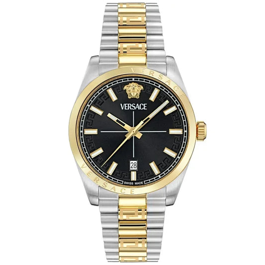 Versace Millenyium Gent 40mm Bicolor Black Dial VE0G00525