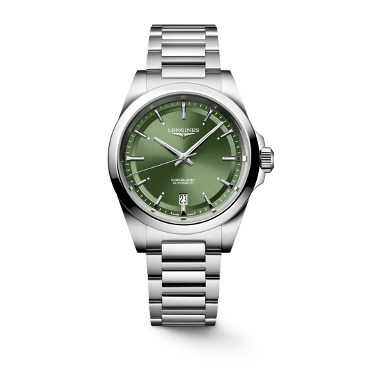 Longines Conquest 38 MM  Stainless Steel Green Dial Automatic Watch L37204026