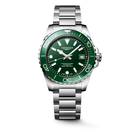 Longines Hydroconquest 39 MM Automatic SS Green Lacquered Dial Watch L37794066