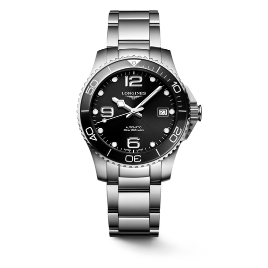 Longines Hydroconquest 39 MM Automatic SS Black Dial Watch L37804566