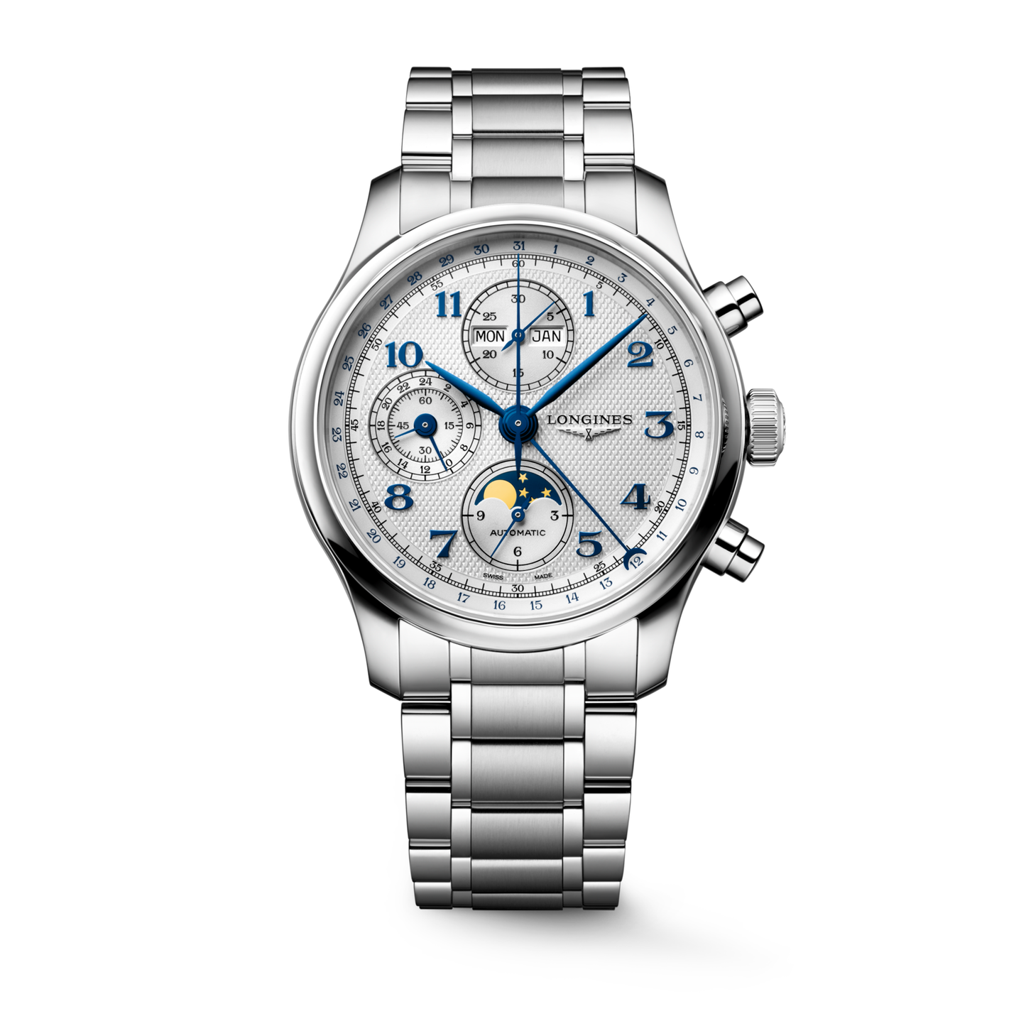 Longines Master Collection Chrono Moonphase 41 MM Automatic Silver Dial Watch L29624736