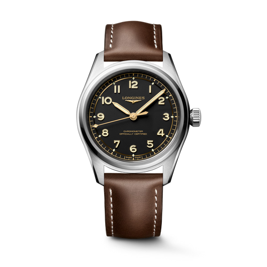 Longines Spirit Pilot 39 MM Automatic Stainless Steel Black Dial Watch L38094532