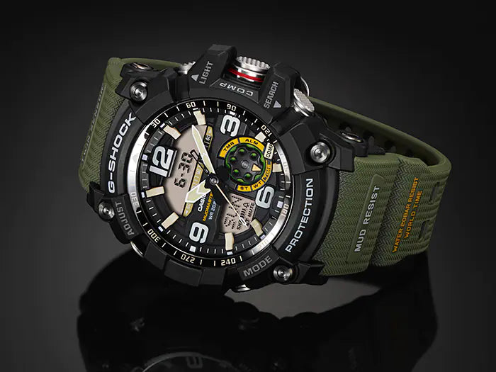 Casio G-Shock Master of G Twin Sensor Green Resin Watch GG-1000-1A3