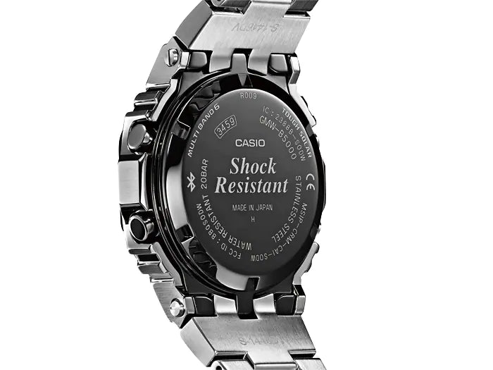 Casio G-Shock Full Metal Tough Solar Bluetooth Full SS Watch - GMW-B5000D-1