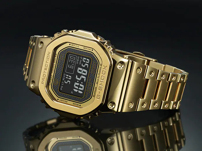 Casio G-Shock Origin Gold Color Stainless Steel Bluetooth Watch - GMW-B5000GD-9