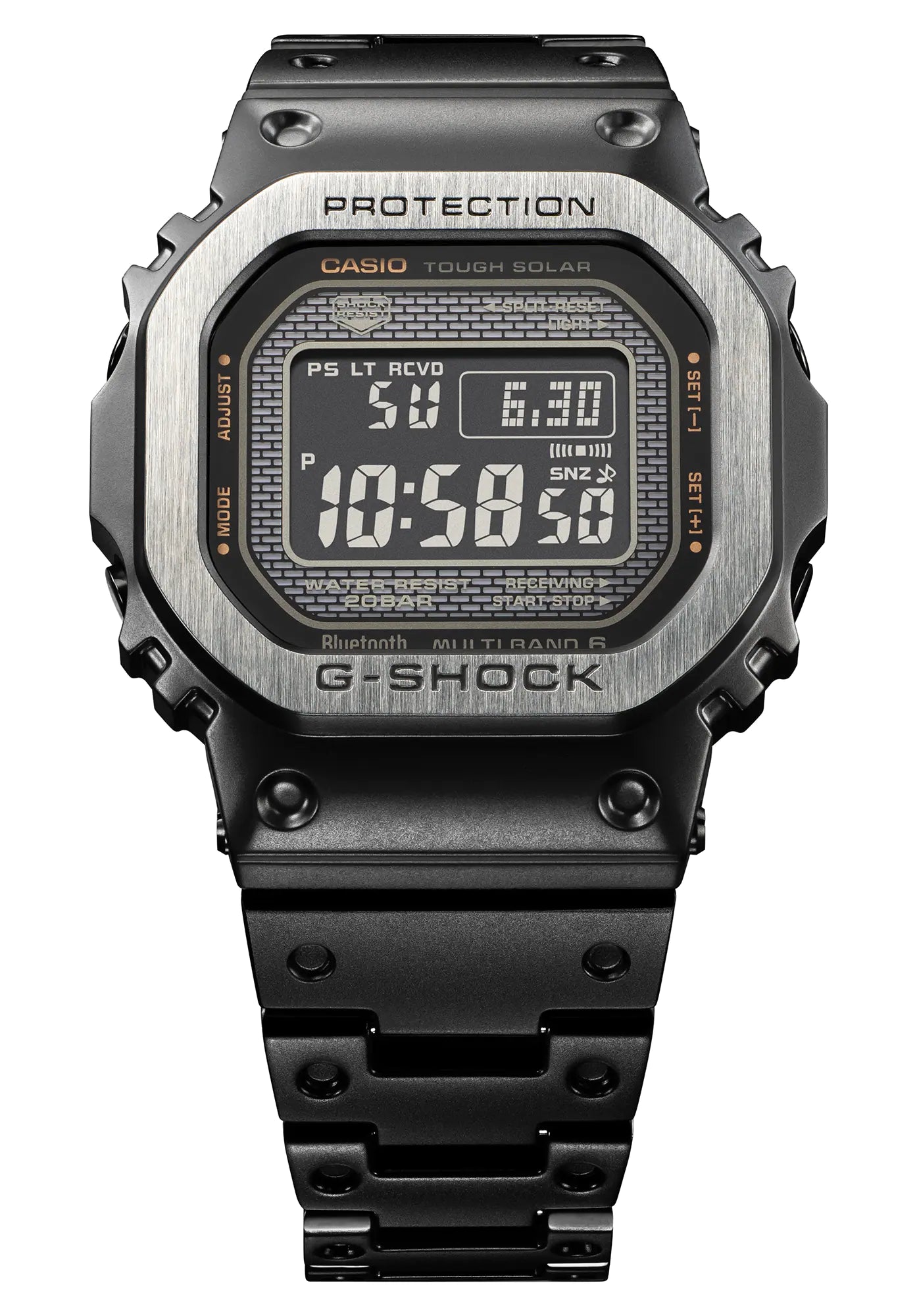 Casio G-Shock Full Metal Black IP Stainless Steel Digital Watch GMW-B5000MB-1