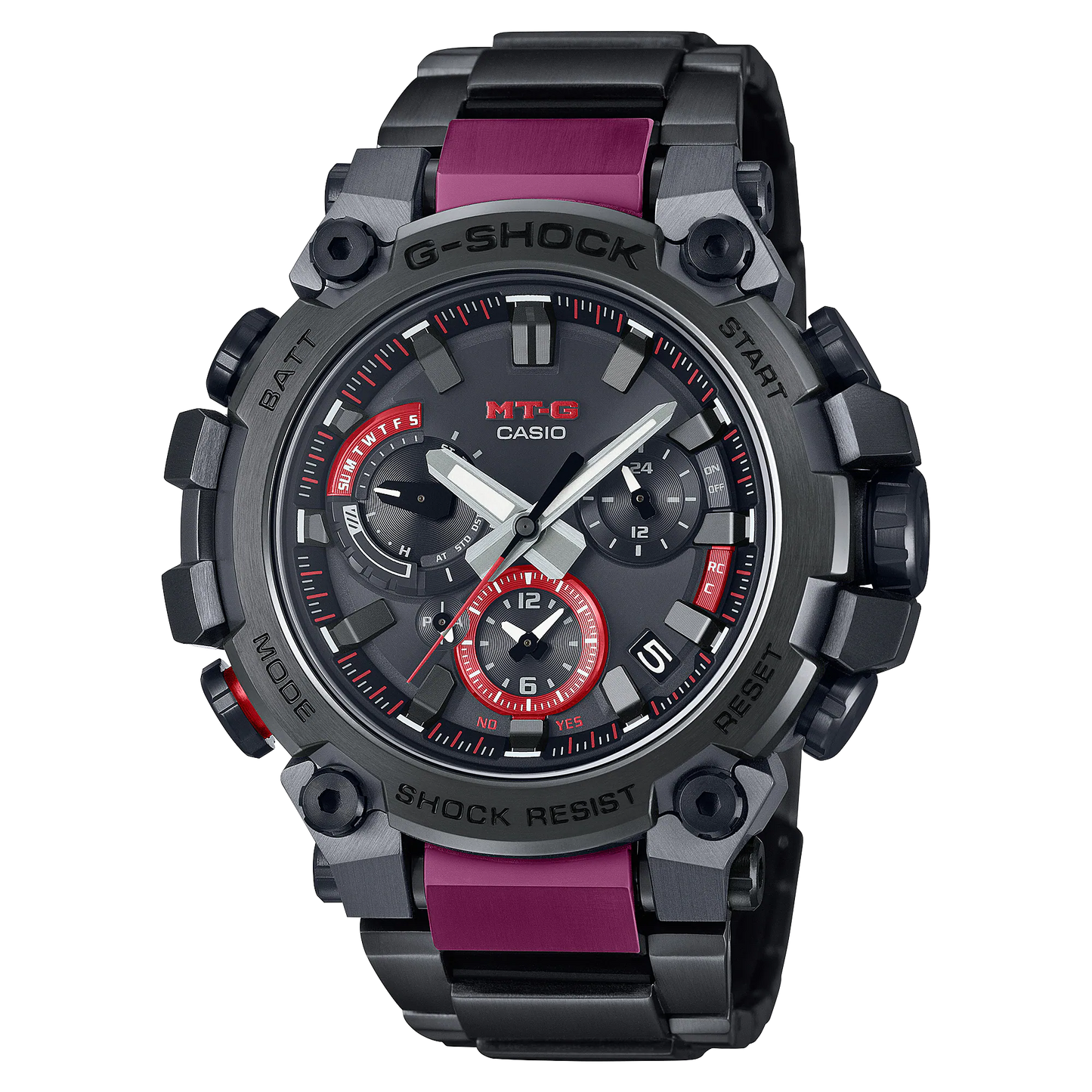 Casio G-Shock MTG Dual Core Guard Full SS and Resin Solar Watch - MTG-B3000BD-1