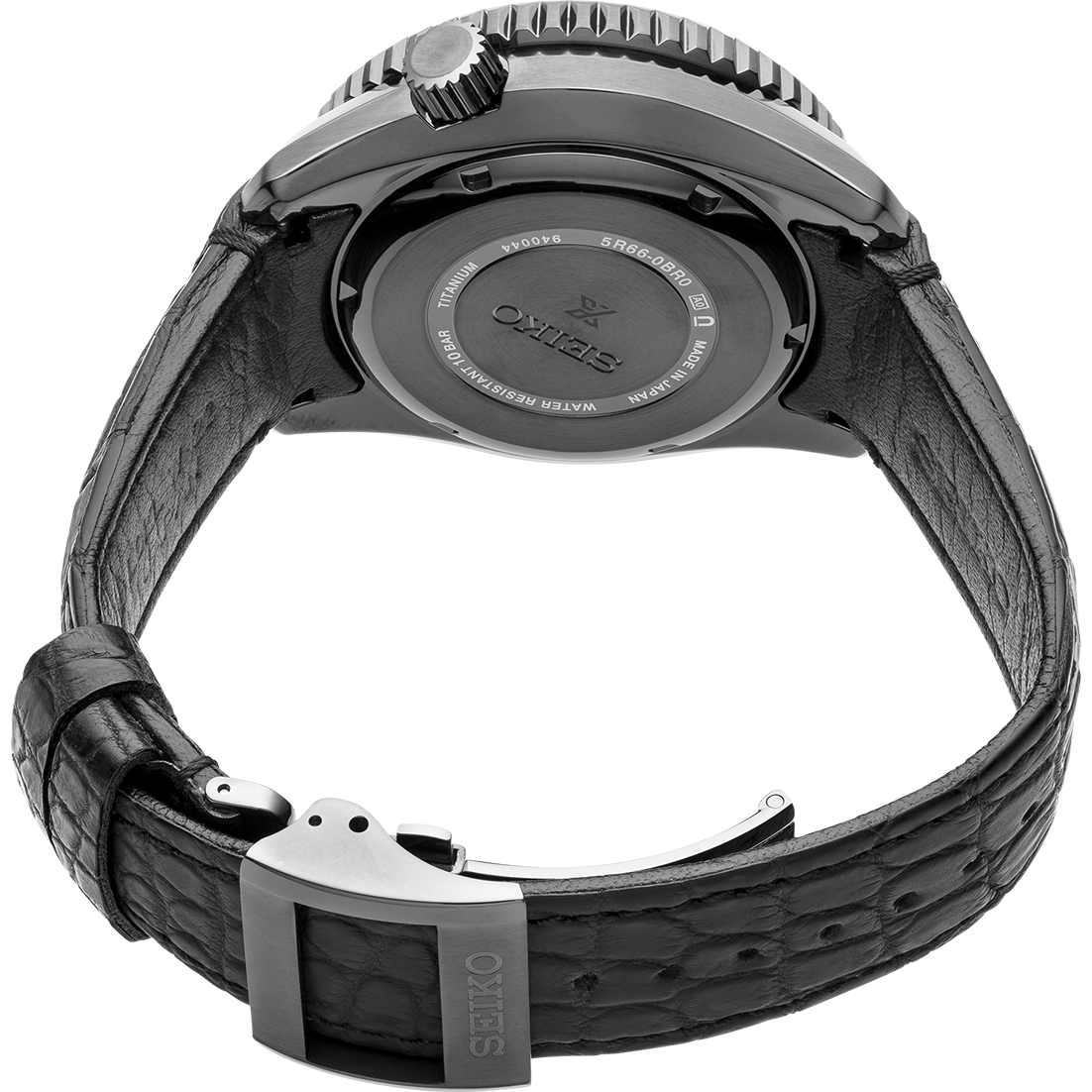 Seiko Prospex LX GMT Black IP Titanium 44.8 MM Spring Drive Watch SNR035J1