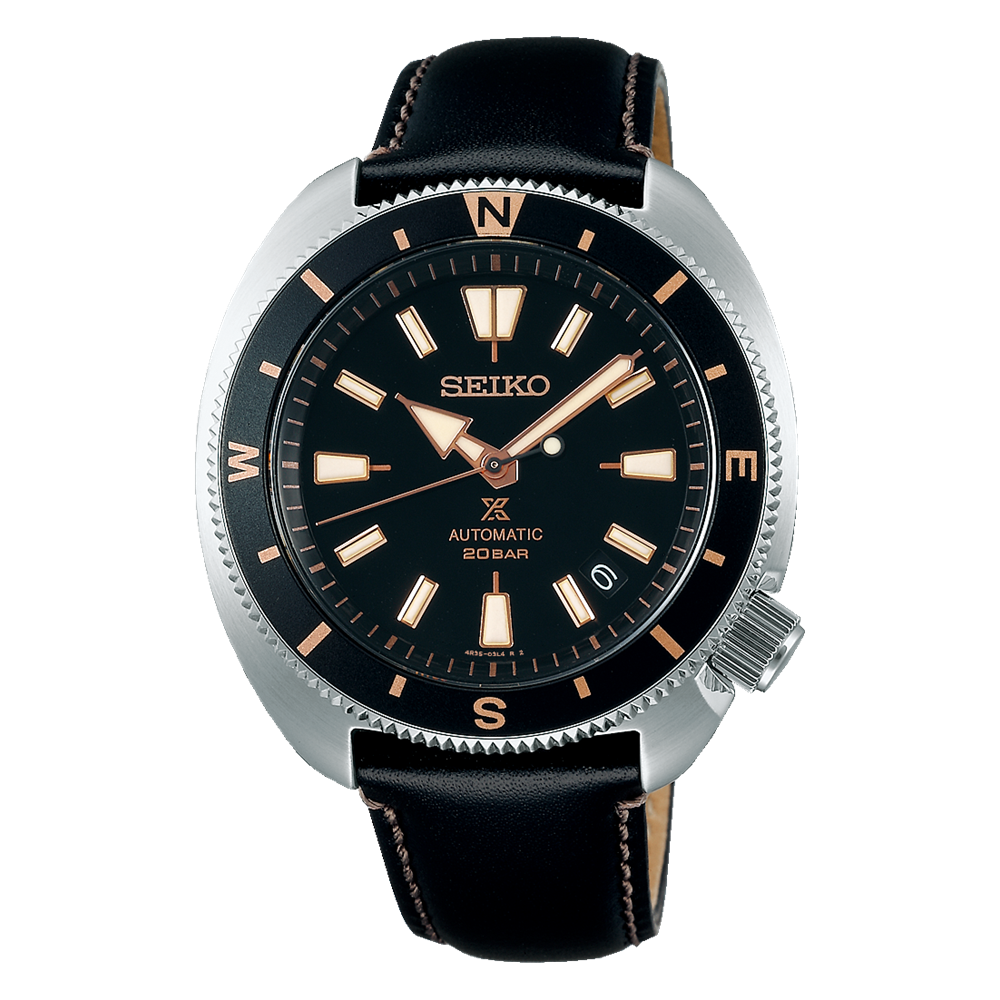 Seiko Prospex Land Tortoise 42.4 MM SS Automatic Black Dial Watch - SRPG17J1