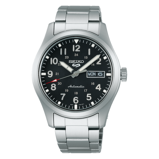 Seiko 5 Sports 39.4 MM Day-Date Automatic Stainless Steel Watch  SRPG27K1