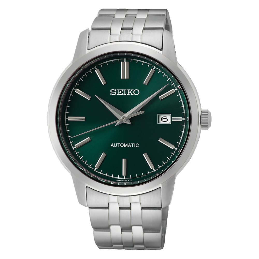 Seiko Essentials 41.2 MM Automatic Green Dial Watch - SRPH89K1