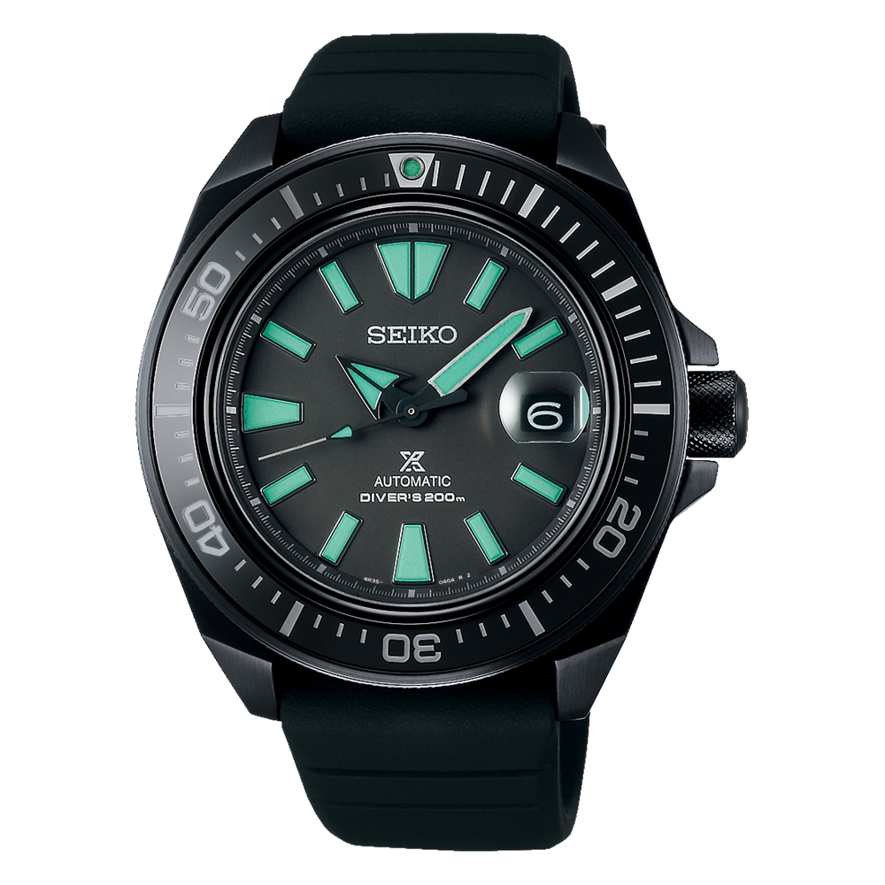 Seiko Prospex Samurai 8000 PCS Limited Edition Black IP Automatic Watch SRPH97J1