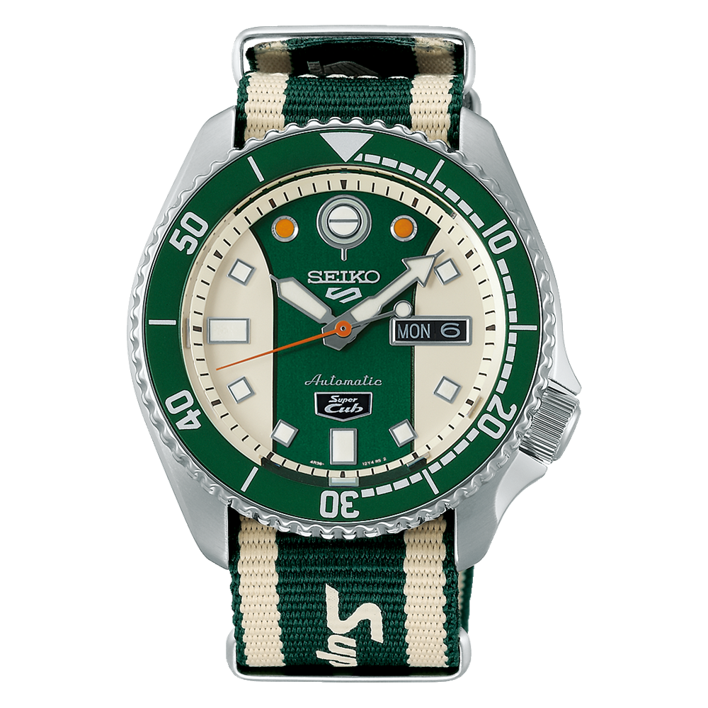 Seiko 5 Sports SKX Sense Style Honda Super Cub Limited Edition Watch SRPJ49K1