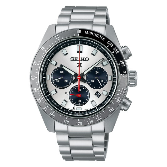 Seiko Prospex Speedtimer 41.4 MM Solar Stainless Steel Watch SSC911P1