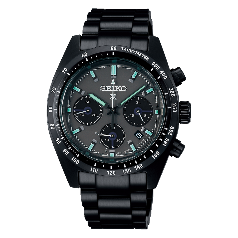 Seiko Prospex Black Series Night Speedtimer Solar Chronograph Watch SSC917P1