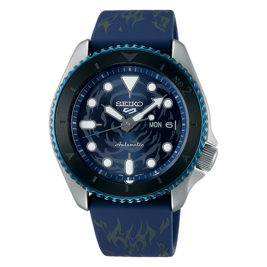 Seiko 5 Sports One Piece Sabo Limited Edition Blue Dial Watch SRPH71K1