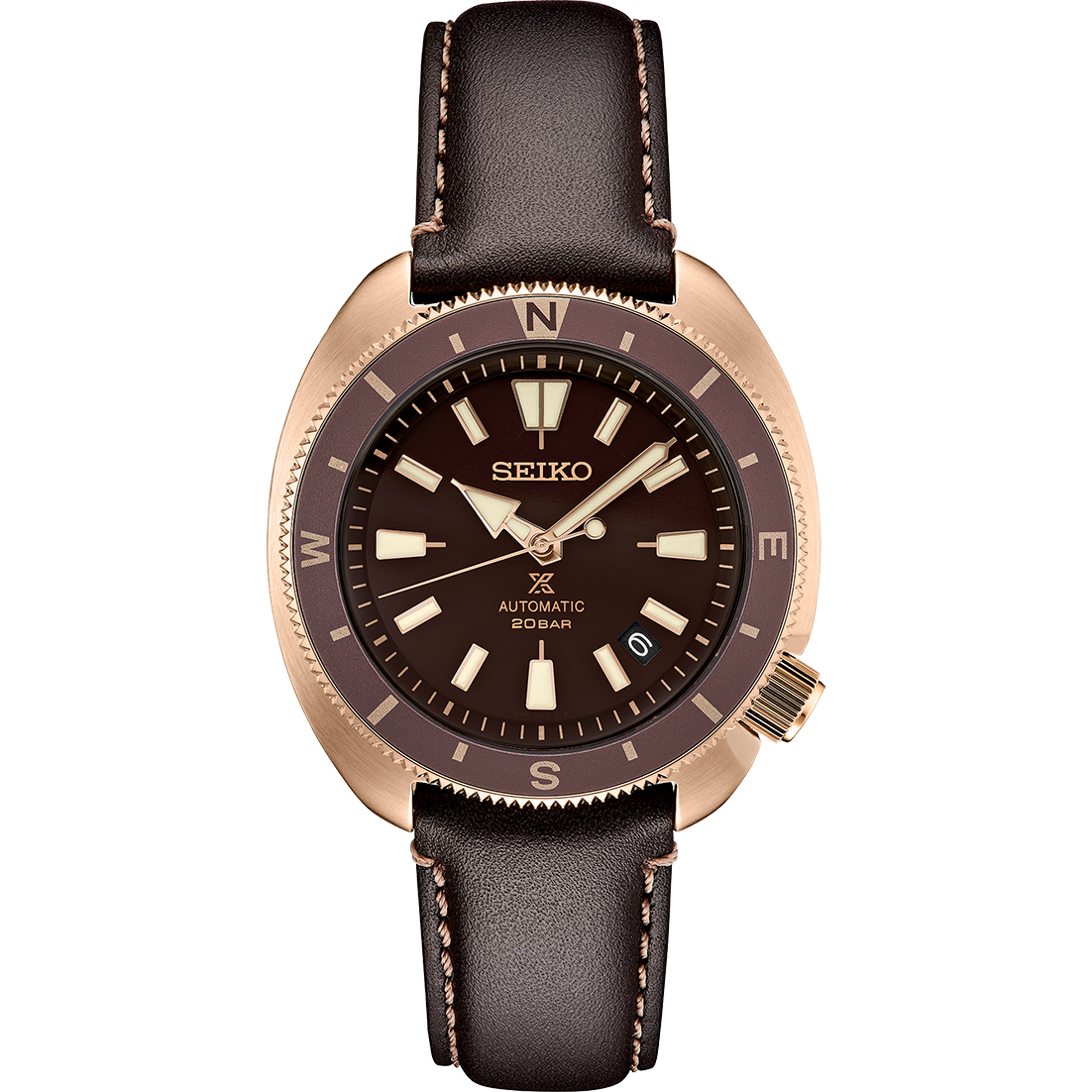 Seiko Prospex Land Tortoise 42.4 MM SS Automatic Rose Gold Watch - SRPG18J1