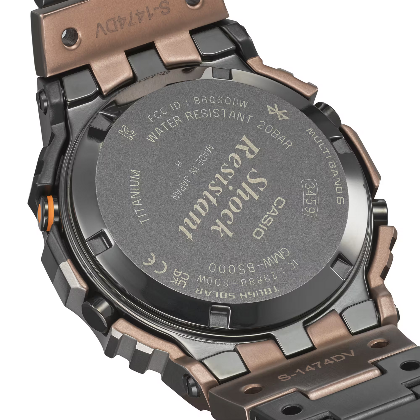 Casio G-Shock Multiband 6 Titanium Digital Men's Solar Watch GMW-B5000TVB-1