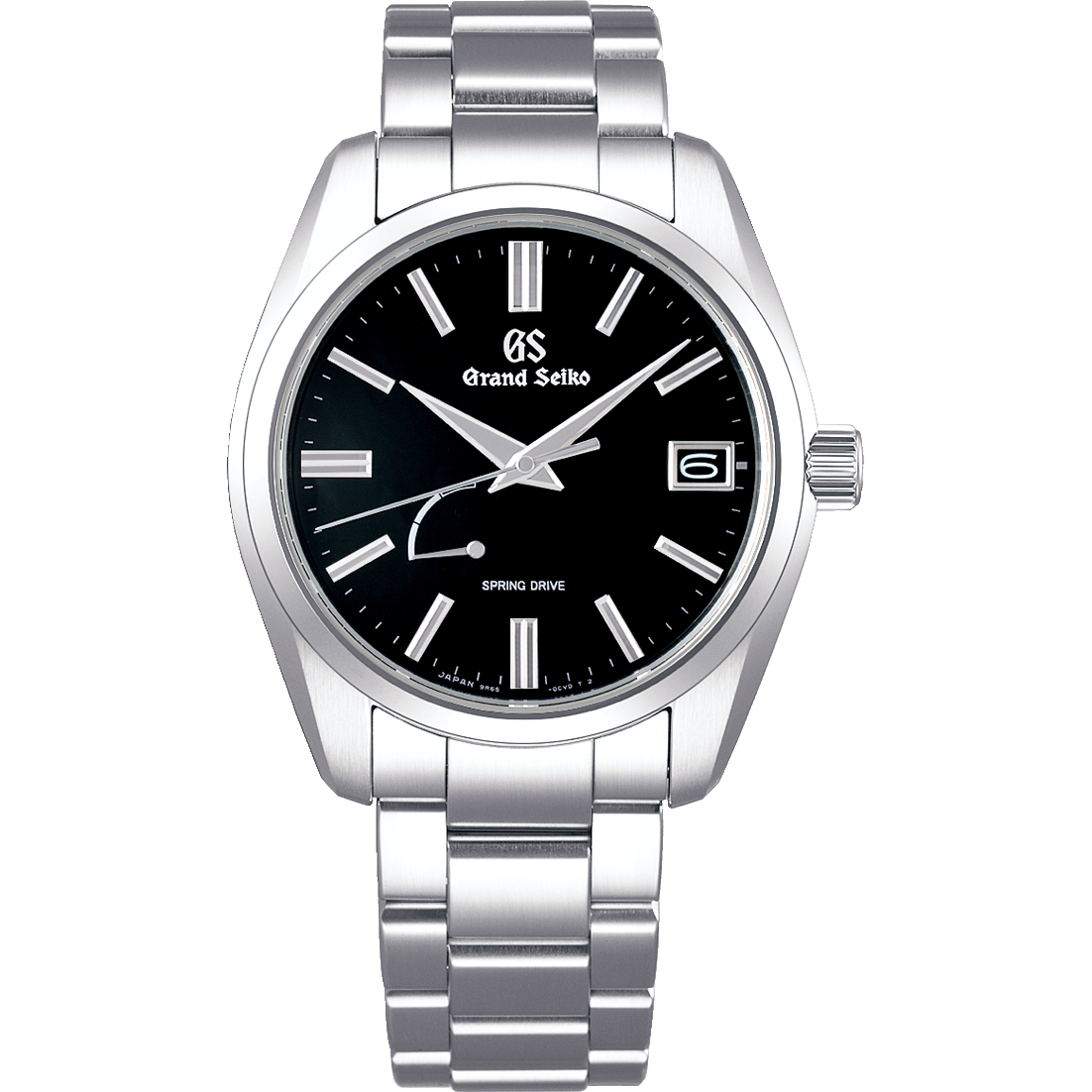 Grand Seiko Heritage Collection Black Dial Spring Drive 40 MM SS Watch SBGA467