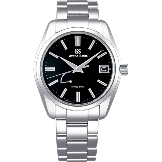 Grand Seiko Heritage Collection Black Dial Spring Drive 40 MM SS Watch SBGA467