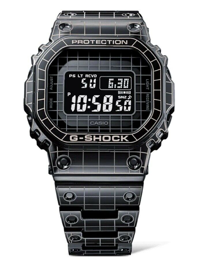 Casio G-Shock Origin Radio-Controlled Bluetooth Black IP SS Watch GMW-B5000CS-1