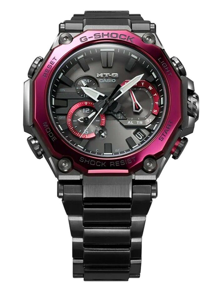 Casio G-Shock MT-G Black IP Tough Solar Radio Bluetooth Watch - MTG-B2000BD-1A4