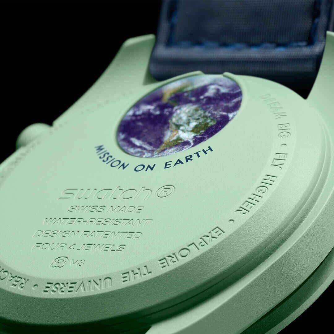 Omega x Swatch Bioceramic Moonswatch Mission To Earth SO33G100
