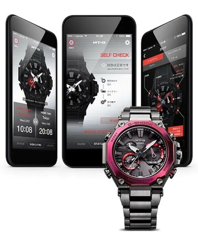 Casio G-Shock MT-G Black IP Tough Solar Radio Bluetooth Watch - MTG-B2000BD-1A4