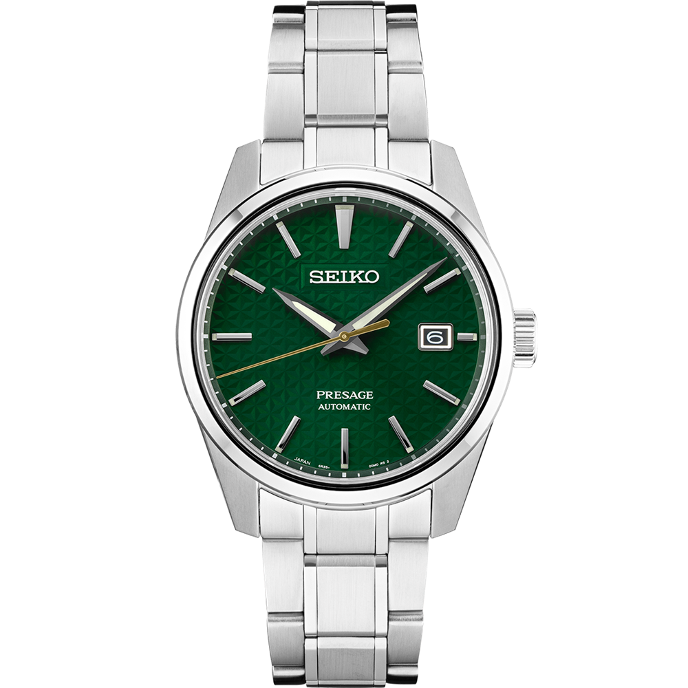Seiko Presage Sharp Edged Series 39.3mm SS Green Dial Automatic Watch SPB169J1