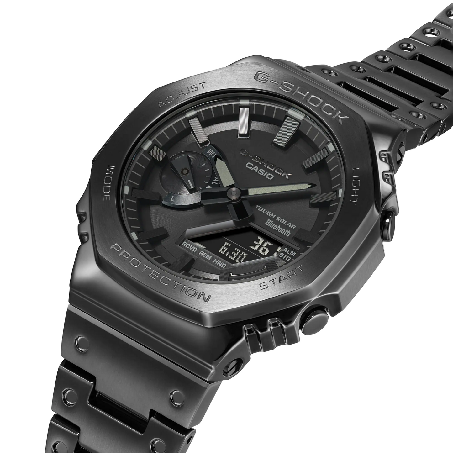 Casio G-Shock Analog Digital Full Metal Black IP Bluetooth Watch - GM-B2100BD-1