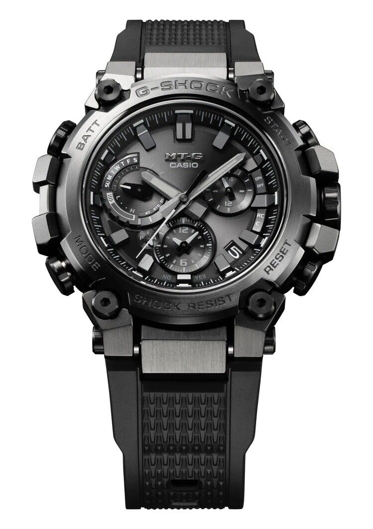 Casio G-Shock MTG Dual Core Guard SS and Resin Solar Watch MTG-B3000B-1