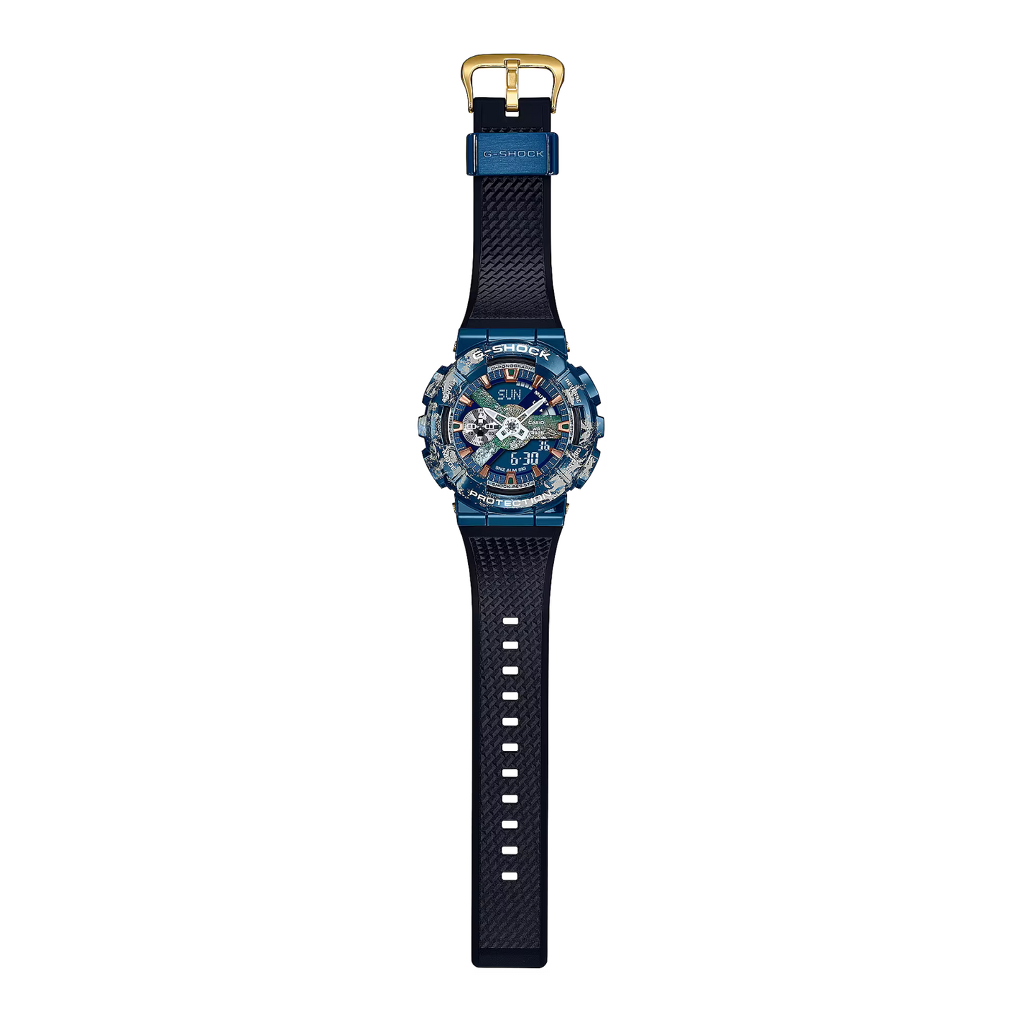 Casio G-Shock Analog Digital Limiter Earth Resin SS Watch GM-110EARTH-1