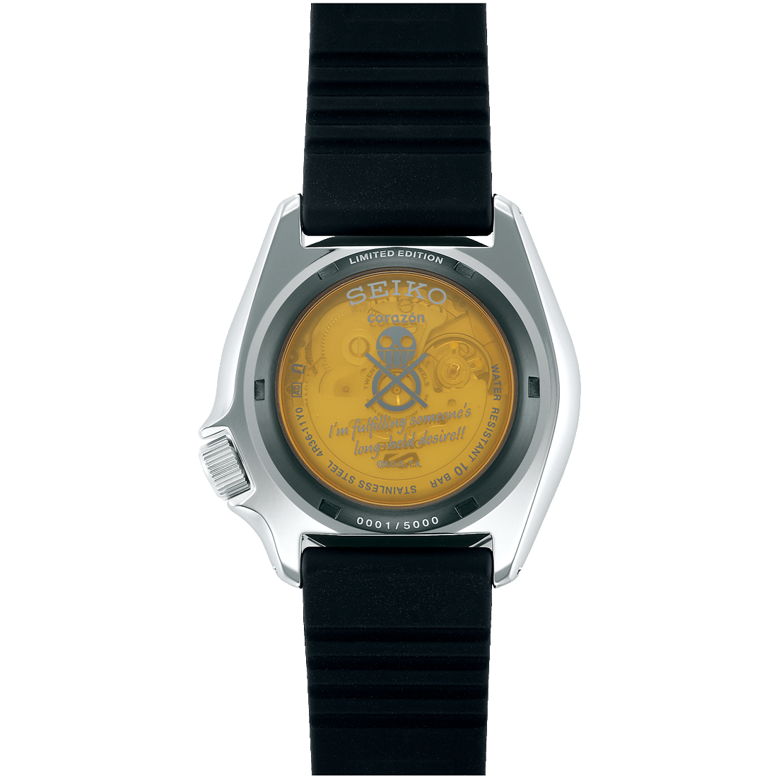 Seiko 5 Sports One Piece Trafalgar D. Water Law Limited Edition Watch SRPH63K1