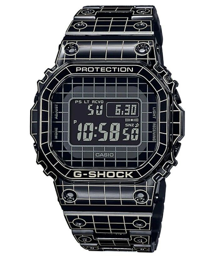 Casio G-Shock Origin Radio-Controlled Bluetooth Black IP SS Watch GMW-B5000CS-1